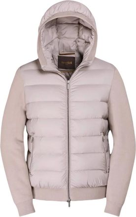 Moorer Lenz-S3L Pearl Bomber Jacket - Heren - Winterjassen - Beige - XL - Katoen - Jassen