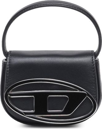 Diesel 1DR XS-Iconic mini bag with D logo plaque - Handbags - Woman - Black