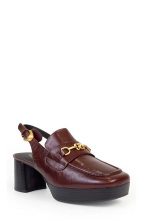 Aerosoles Sorin Slingback Bit Loafer Pump in Sequoia Leather at Nordstrom, Size 5.5