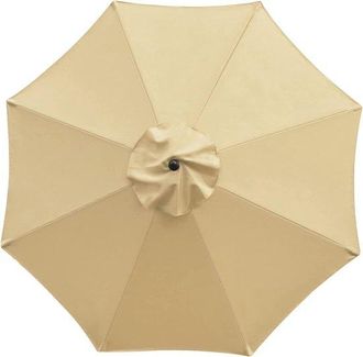 OEM Toldo De Repuesto Para Sombrilla Con 8 Varillas, Cubierta Resistente A Los Rayos Uv (solo La Parte Superior), Rayas Azules Y Blancas, 2 M
