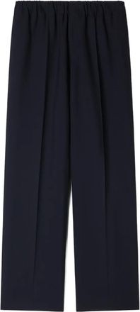 Sandro Pantaloni a gamba ampia con vita elasticizzata - Blu