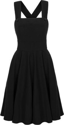 Hell Bunny Patti Pinafore Dress Blk