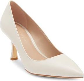 Stuart Weitzman Isla Leather Pump in Chalk at Nordstrom Rack, Size 10.5