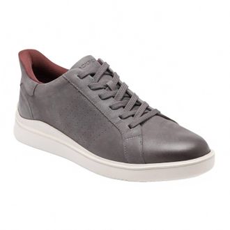 Rockport Mens Tristen Step Activated Lace-Up Sneakers In Medium Gray 031