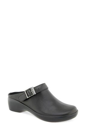 Munro Clarice Leather Clog in Black Leather at Nordstrom, Size 10.5