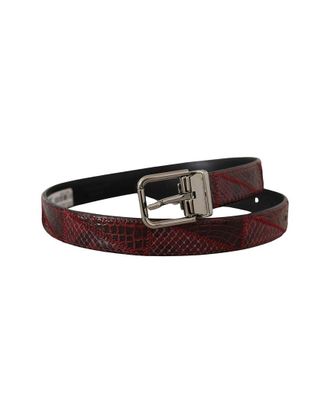 Dolce & Gabbana Python, Alligator & Leather Belt