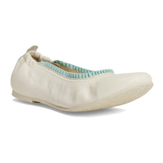FLY London GOIL222FLY Mousse Leather Womens Slip On Shoes - Offwhite Spearmint - Size:UK 4