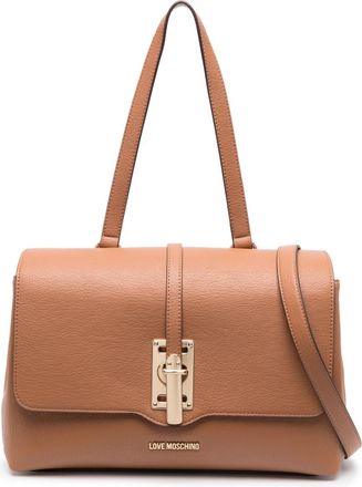 Love Moschino leather shoulder bag - women - Polyurethane - OS - Brown