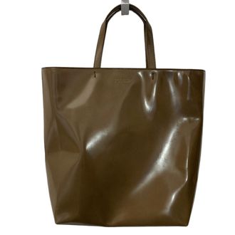 Prada Khaki Leather Tote Bag (Pre-Owned)