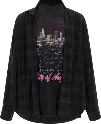 Balenciaga Black Layered Shirt