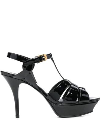 Saint Laurent Tribute Leather Sandals-Donna