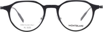 Montblanc Demo Oval Mens Eyeglasses MB0355O 001 49