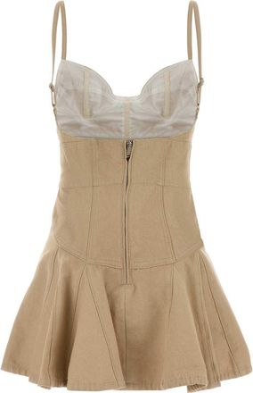 Dsquared2 Womens Dress Beige Cotton