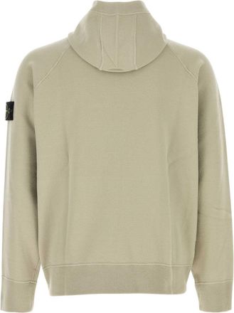 Stone Island Mens Dove Grey Knit Sweatshirt Sand Felpe Sweater