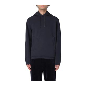Emporio Armani Blue Relaxed Fit Hoodie