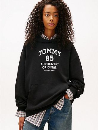 Tommy Hilfiger 1985 Flock Logo Oversized Hoody