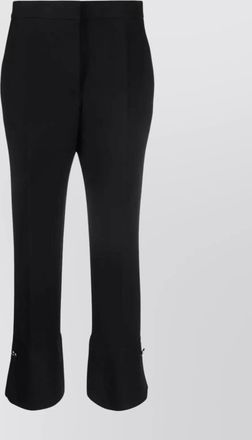 Msgm flared hem tailored high-waisted trousers