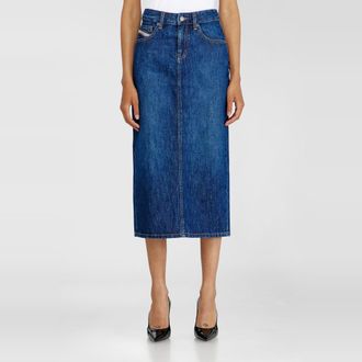 Diesel Denim midi skirt - Skirts - Woman - Blue
