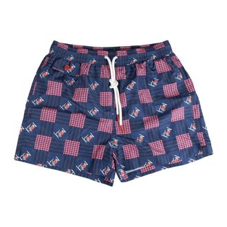 Kiton Beachwear, male, Multicolor, Size: S Swim Trunks Regular Fantasy