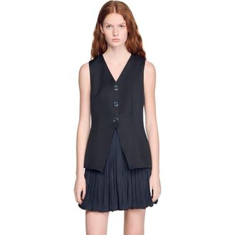 Sandro Short bubble dress in Black at Nordstrom, Size 40 Eu