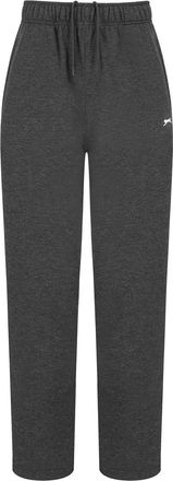 Slazenger Mens Open Hem Fleece Pants Charcoal Marl XXS