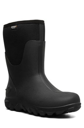 Bogs Classic Seamles Mid Waterproof Boot in Black at Nordstrom, Size 15