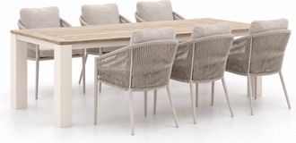 Bellagio la vita attrattiva Bellagio Mineo/ROUGH-X 240cm dining tuinset 7-delig