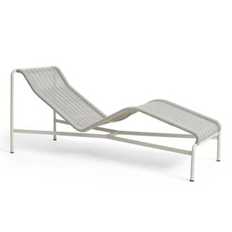 HAY Palissade Cord Chaise Longue Liegestuhl, sky grey