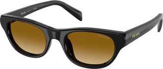Prada PR C08SF Asian Fit 16K10X Womens Sunglasses Black Size 52