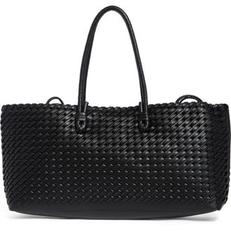Moda Luxe Woven Stitch Shoulder Bag in Black at Nordstrom Rack