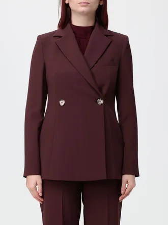 Hanita Blazer corto doppiopetto in poliestere con rever