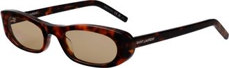 Saint Laurent Womens Sunglasses Havana Brown Acetate