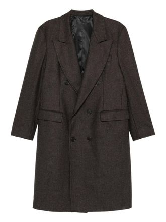 Mars&eacute;m double-breasted coat - Marrone
