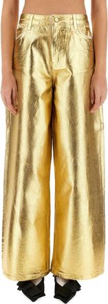 Ganni Jeans Wide Leg-Donna