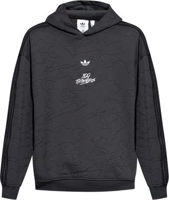 adidas Hoodie met logoprint - Grijs