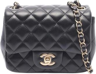 Chanel Pre-owned Vintage Shoulder Bag - Dames - Vintage Schoudertas - Zwart - ONE Size - Leer - Vintage