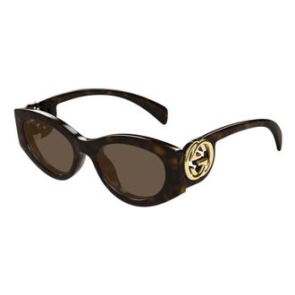 Gucci Sunglasses, female, Brown, 54 MM, Stylish Sunglasses