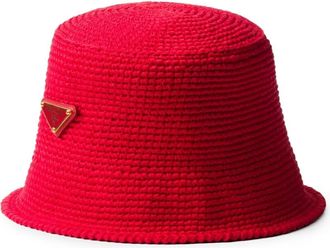 Prada Cappello bucket alluncinetto - Rosso