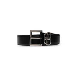 Balenciaga BB Loop Riem - Heren - Accessoires - Zwart - Maat: 115 CM Leer