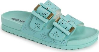 Muk Luks Womens Grand Cayman Sandal in Turquoise at Nordstrom, Size 11