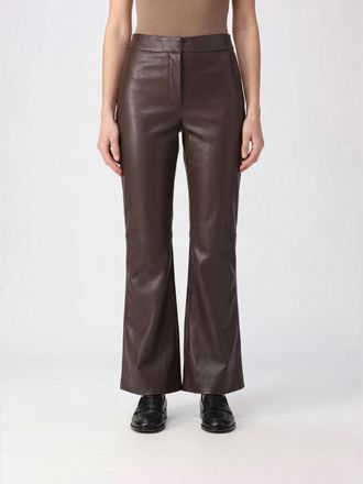 Max Mara S Max Mara Pantaloni flared Sublime in pelle di vitello liscia a vita media