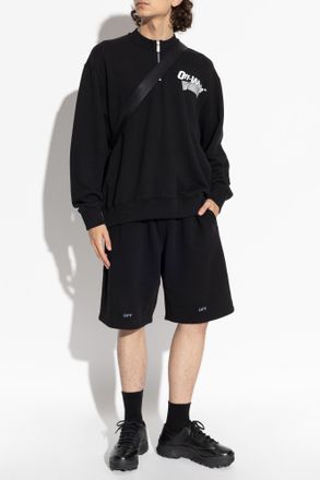 Off-white Sweatshirt With Logo, Mens, Black
