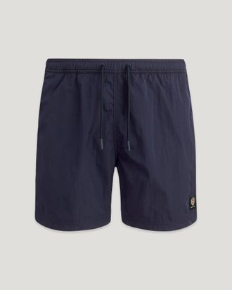 Belstaff Clipper Swimshort Mens Tiller Cloth Dark Ink Size 2XL