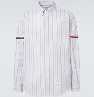 Thom Browne Camisa de algod&oacute;n a rayas
