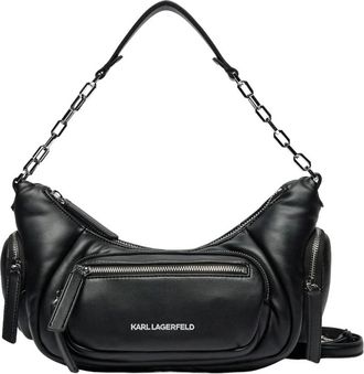 Karl Lagerfeld Stad Schoudertas Zwart - Dames - Schoudertassen - Zwart - ONE Size - Tassen