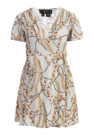 Faina Mini-jurk met all-over print Dames wit