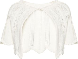 Forte_Forte ribbed-knit cotton miniskirt - women - Cotton - II - Neutrals