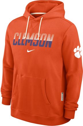 Nike Clemson Sideline Standard Issue Nike Mens Dri-FIT College Pullover Hoodie in Orange | 03AZ89MCLN-8DF