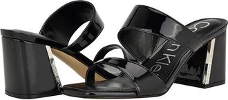 Calvin Klein Hestia Womens Sandals Black : 9.5 M, Synthetic