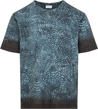 Dries Van Noten Blue Hubba Cotton T-Shirt-Uomo